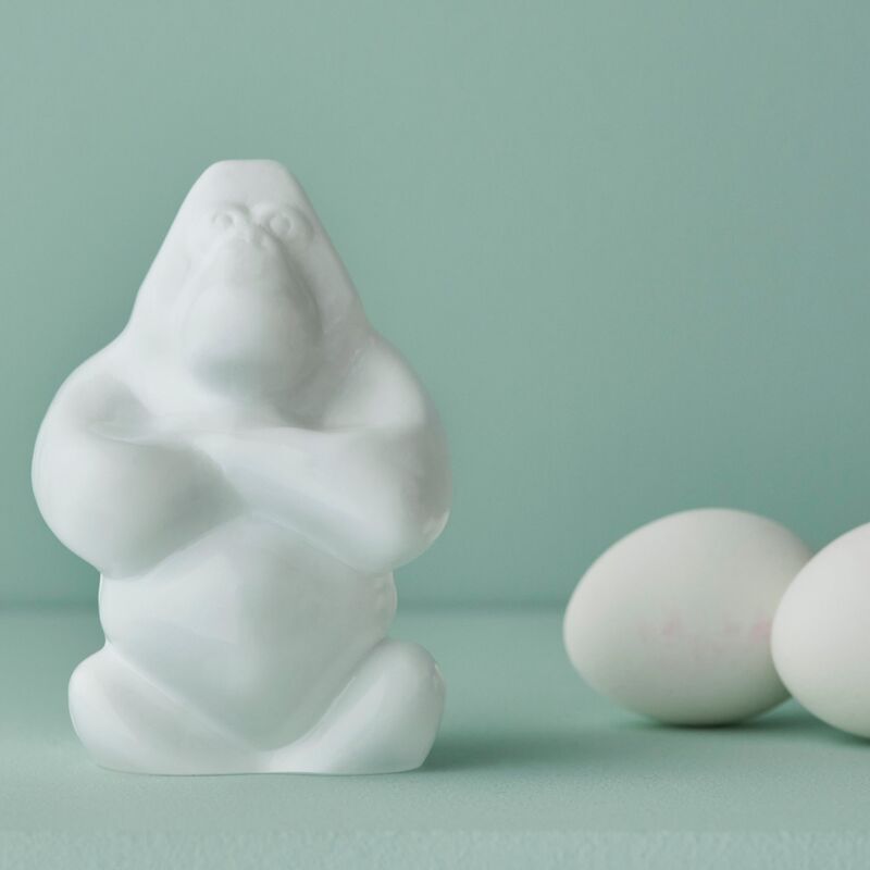 Gabba Gabba Hey glaslykta 12 cm, vit