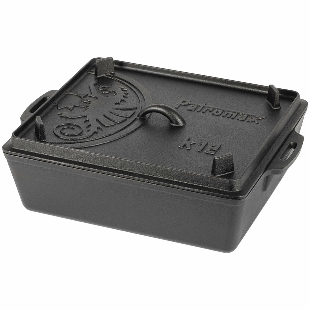 K12 brödform med lock 40x30 cm, gjutjärn