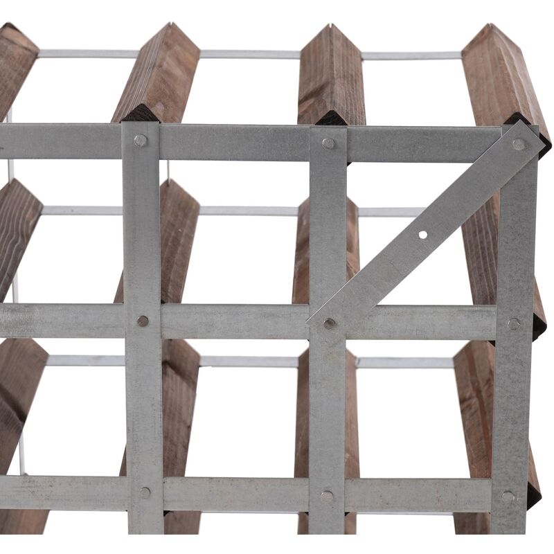 Vinreol Saml-Selv Mørk Eg 72 flasker