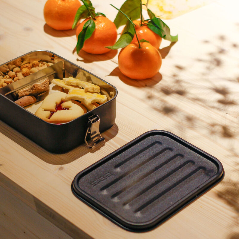 SIGG Gemstone food box 1,1 liter, obsidian