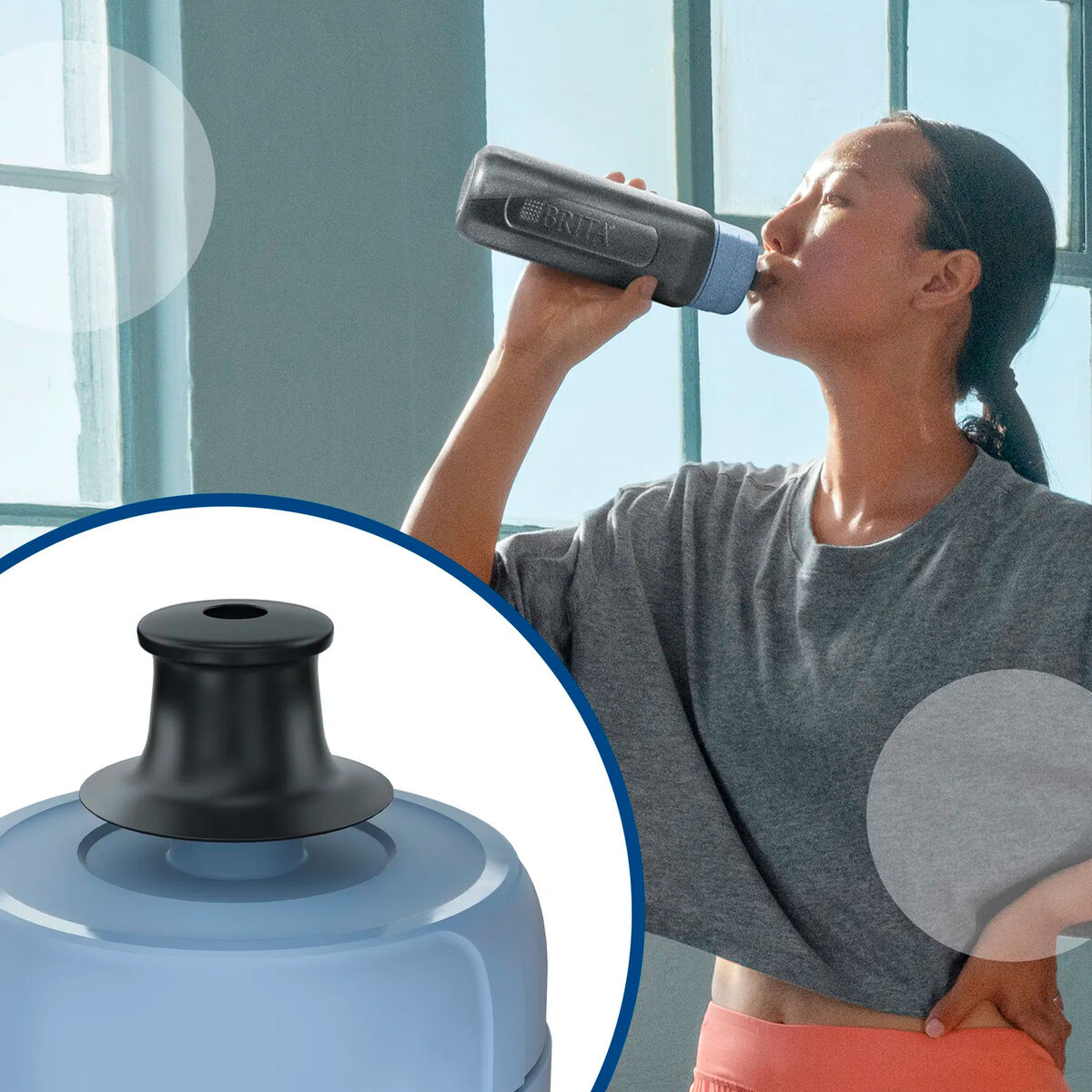 Active vandflaske 0,6 liter, blå