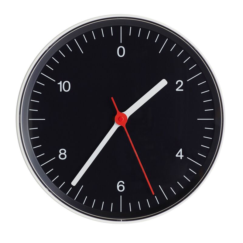 Wall Clock väggklocka, svart