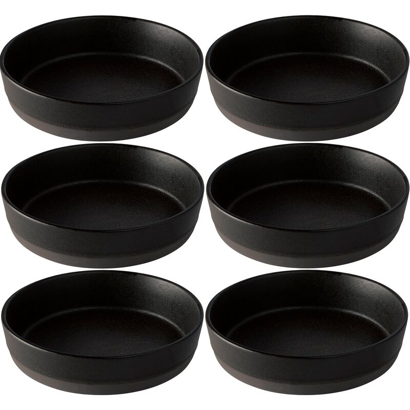 RAW Suppetallerken 6 stk, Titanium Black