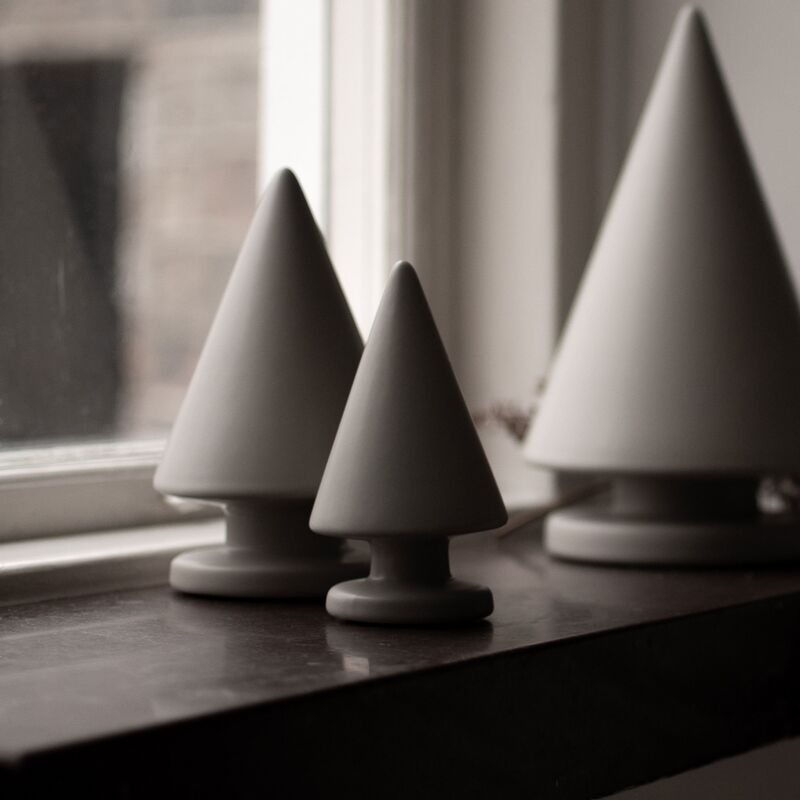 Juletre Small juledekorasjon, 12 cm, hvit