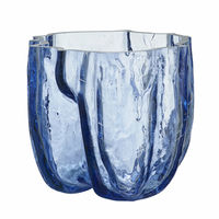 Crackle maljakko 175 mm, circular glass