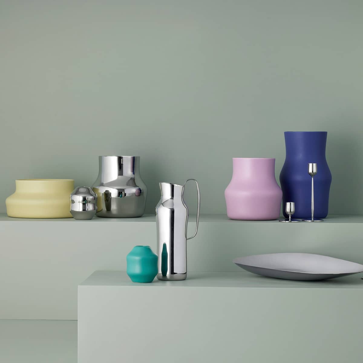 Dorotea vase 9x10 cm, blankt stål