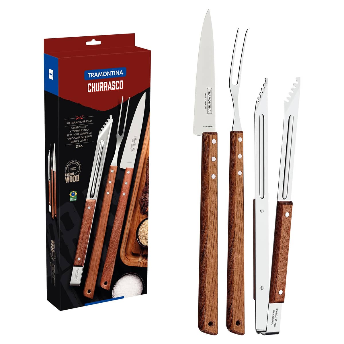 Churrasco grillset 3 delar