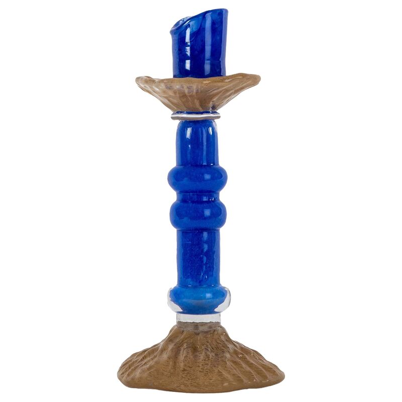 ljusstake 26 cm, blå