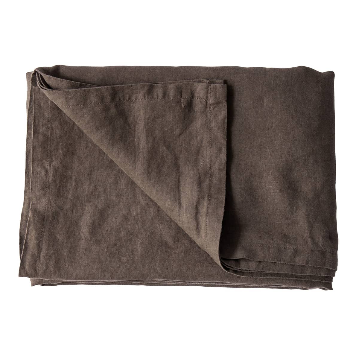 Bordsduk i linne 145x330 cm, taupe