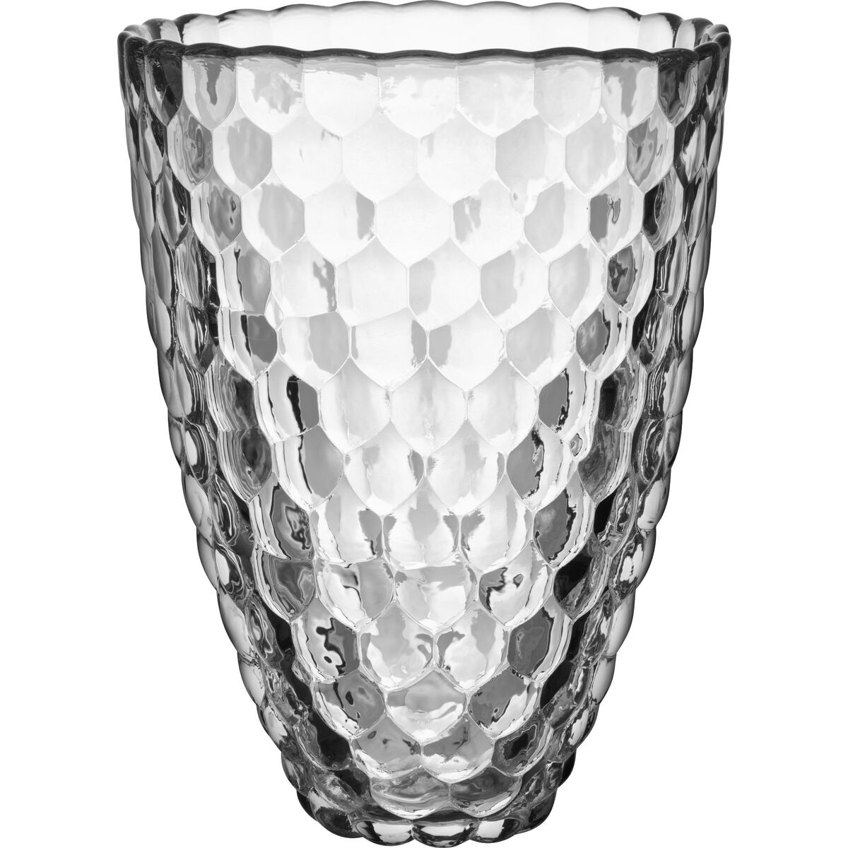 Hallon vase 20 cm., klar