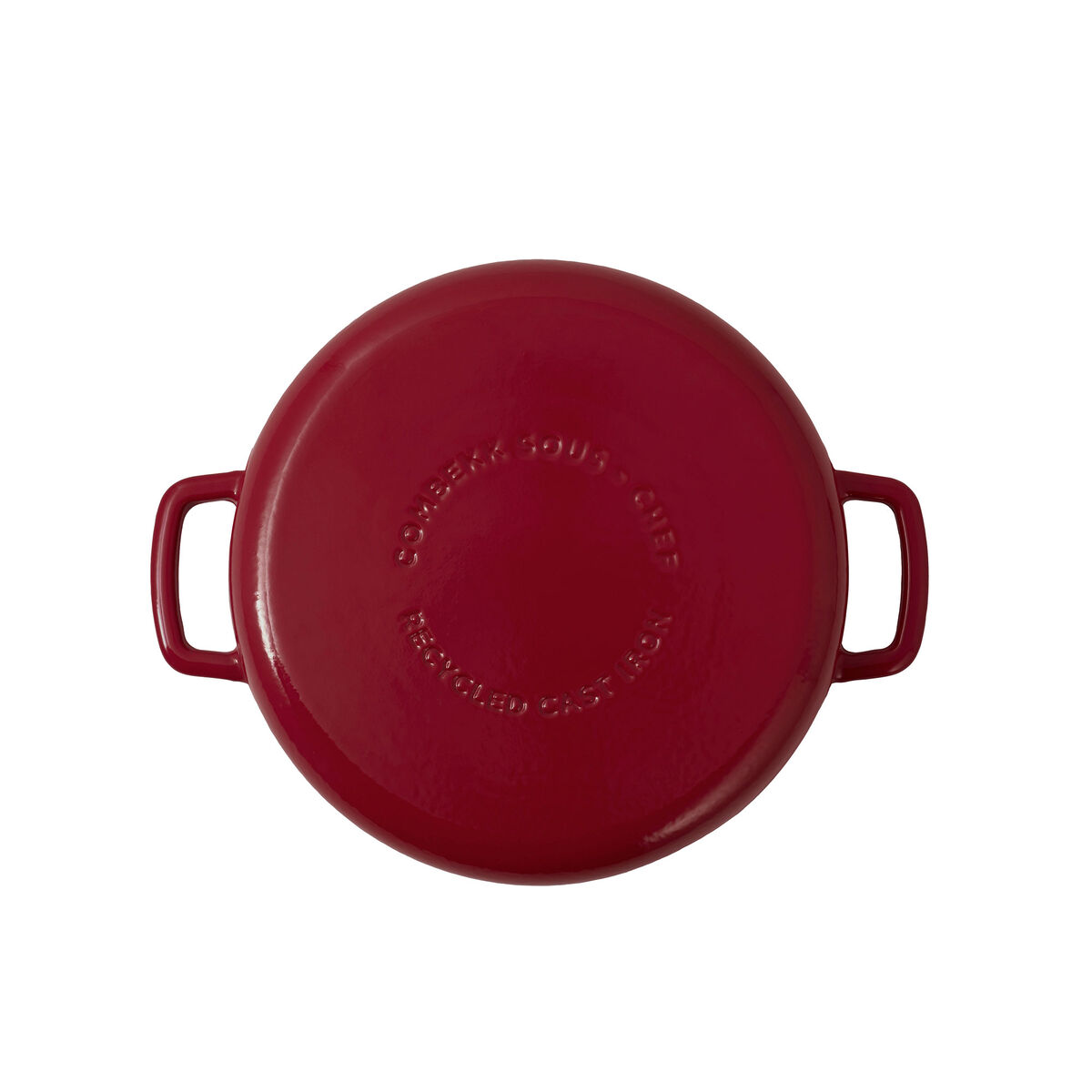 Combekk støbejernsstegepande Ø28 cm, bordeaux