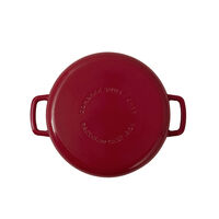 Combekk støbejernsstegepande Ø28 cm, bordeaux