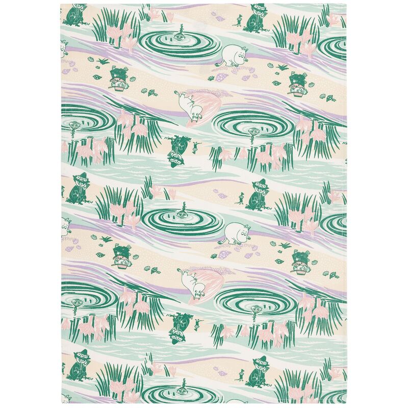 Arabia Mumin En dag på stranden kökshandduk 50x70 cm