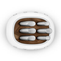 Veitsitukki 6 veitselle, valkoinen