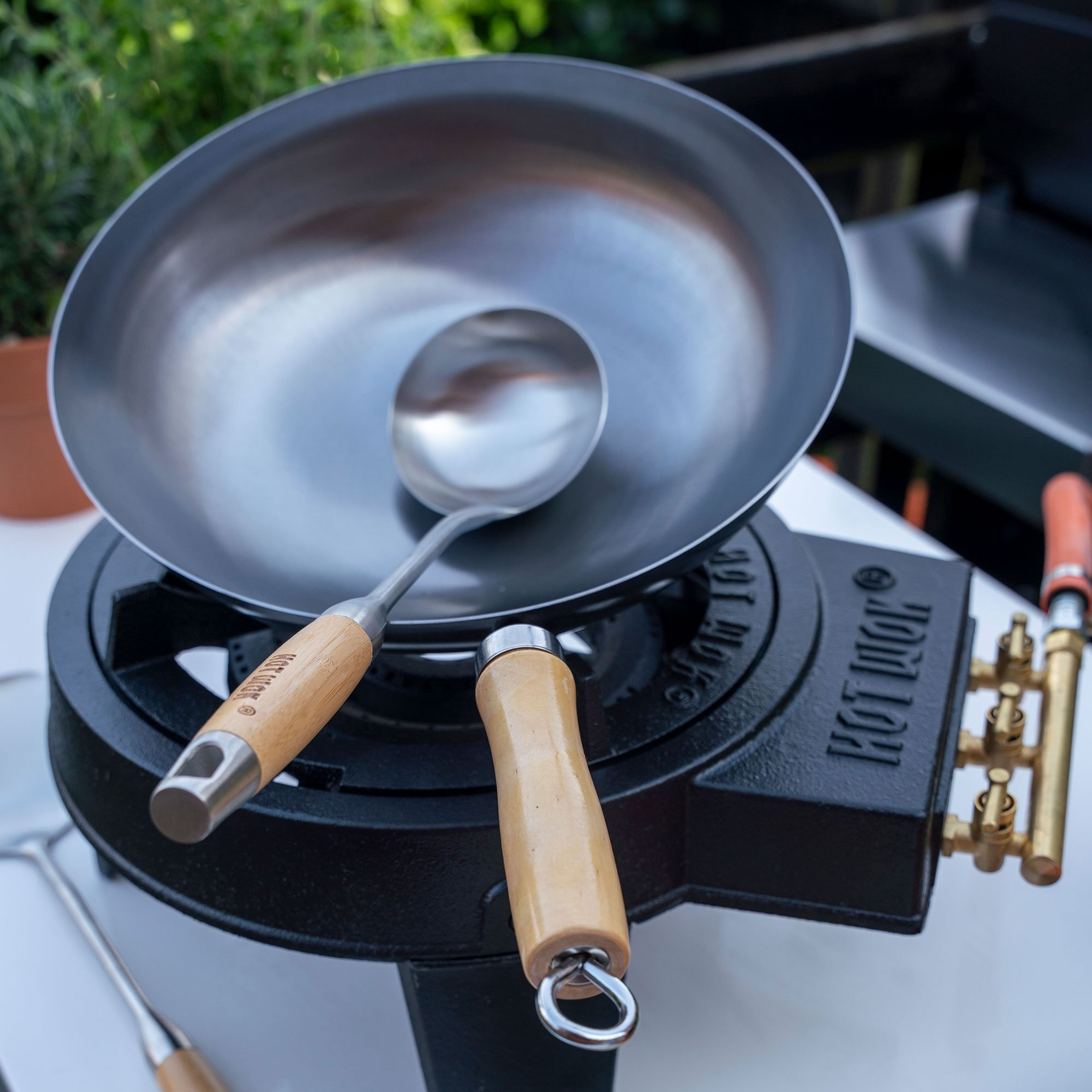 Gassbrenner 12 kW inkl. regulator og wokpanne