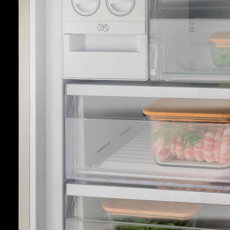 fristående kyl/frys 192 x 70 cm, rostfri