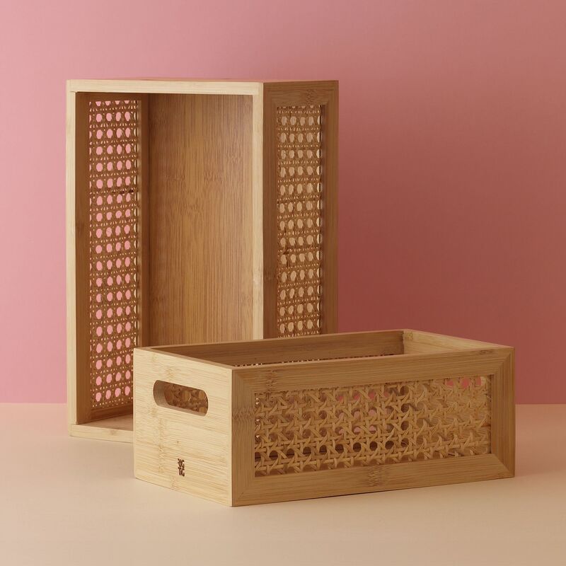 Säilytyslaatikko 20 cm, bambu