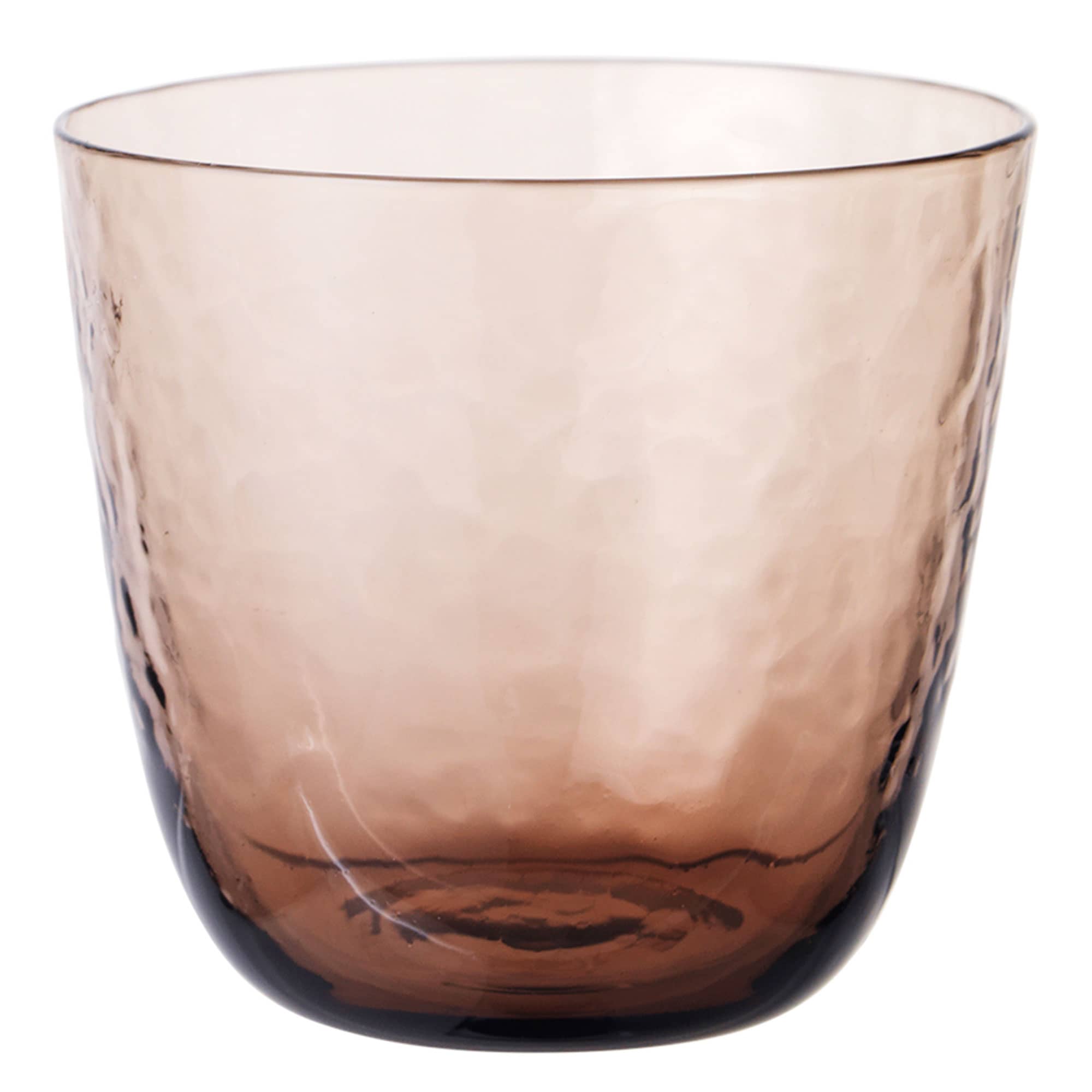 Broste Hammered drikkeglass, brun