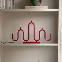 Noel 5 adventslysestake, rød