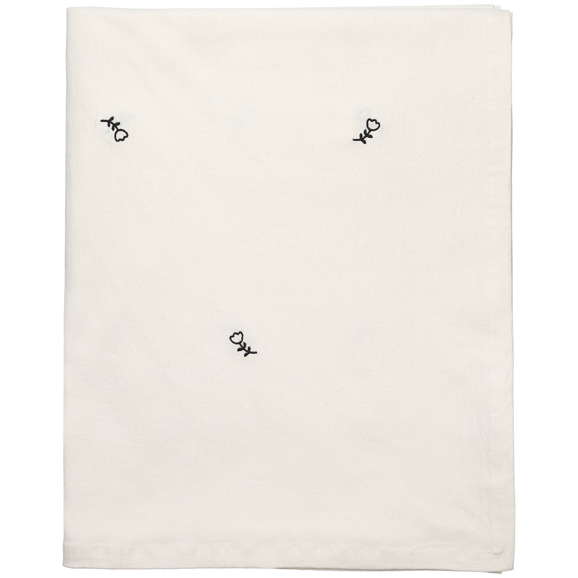 Broste Copenhagen Mai duk 160x300 cm, black-off white
