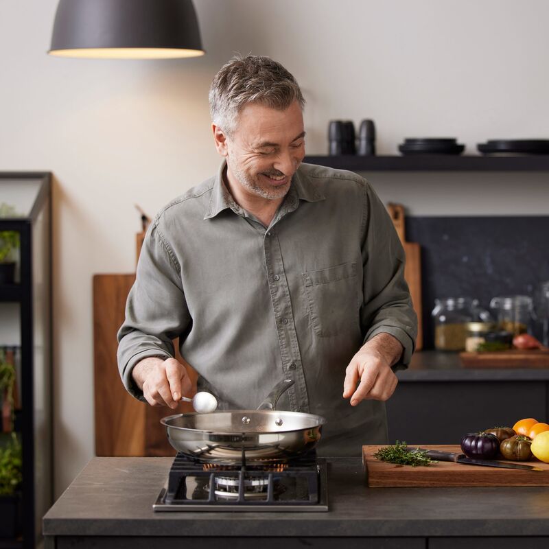 Ellen stegepande, 28 cm, rustfrit stål