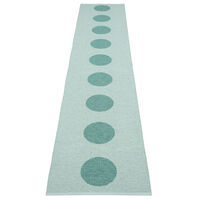 Pappelina Vera Pop matta 70 × 360 cm, jade/turquoise