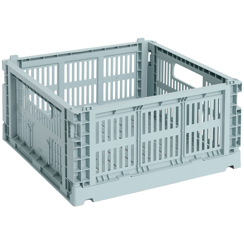 HAY Colour Crate låda medium square, dusty blue