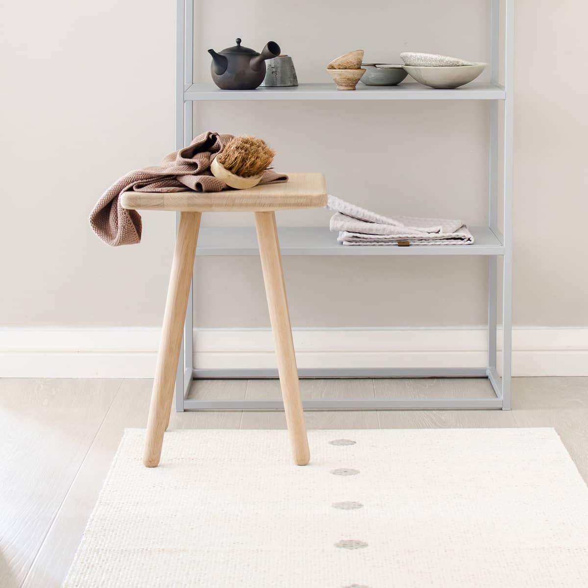 Gulvteppe Peg, 70 x 200 cm, linen/vanilla