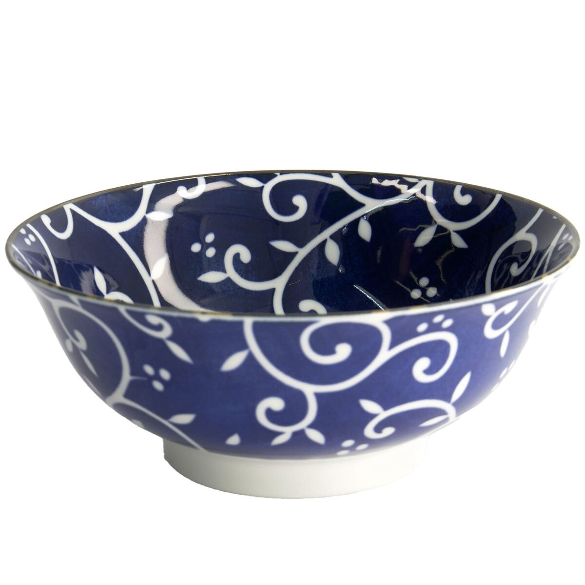 Blue Karakusa ramenskål 1300 ml, blå/vit