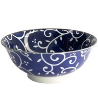 Blue Karakusa ramenskål 1300 ml, blå/vit