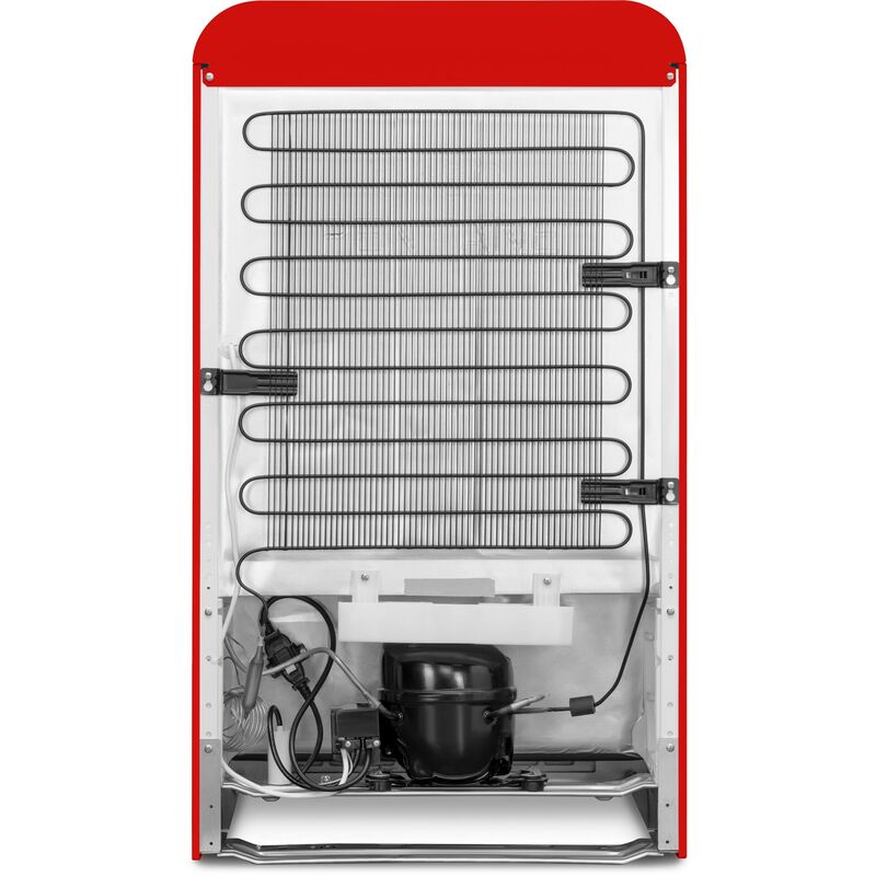 FAB10LBL6 jääkaappi pakastelokerolla, punainen