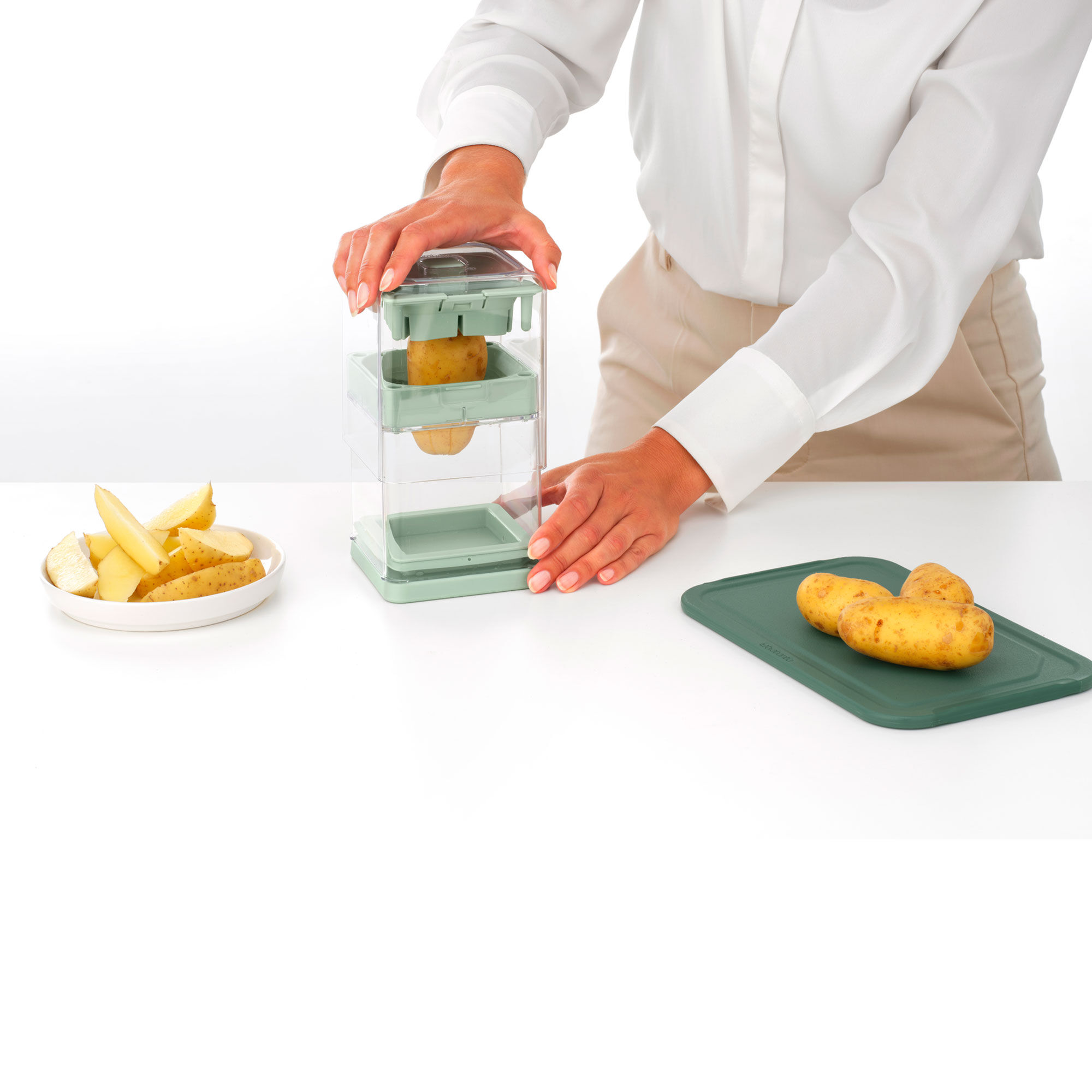 Tasty+ potetskjærer, lysegrønn