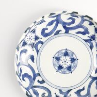 Goben Karakusa pastatallerken Ø20 cm, blå/hvid