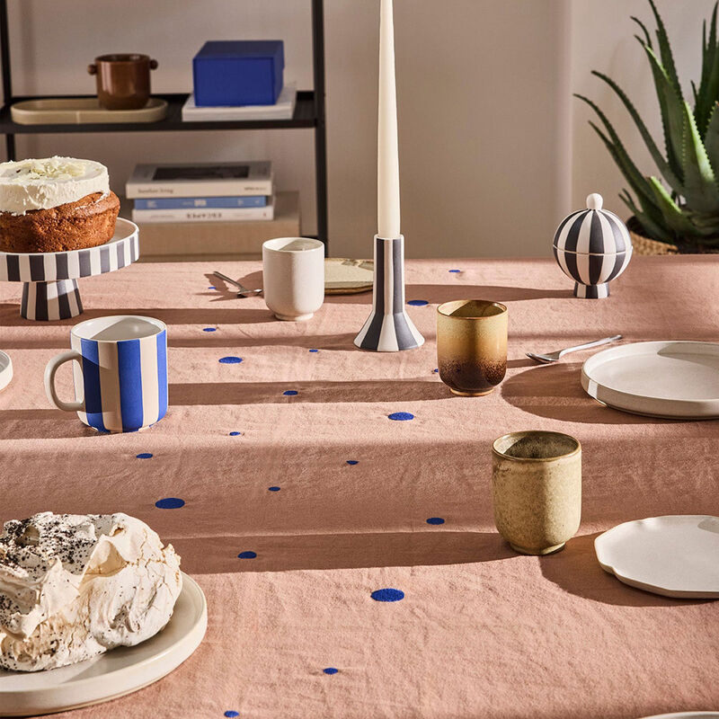 OYOY Toppu mugg, clay/optic blue