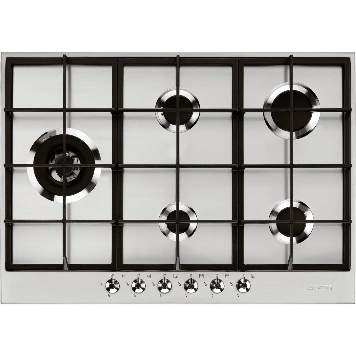 Gasskokeplate 72,5, Rustfritt Stål