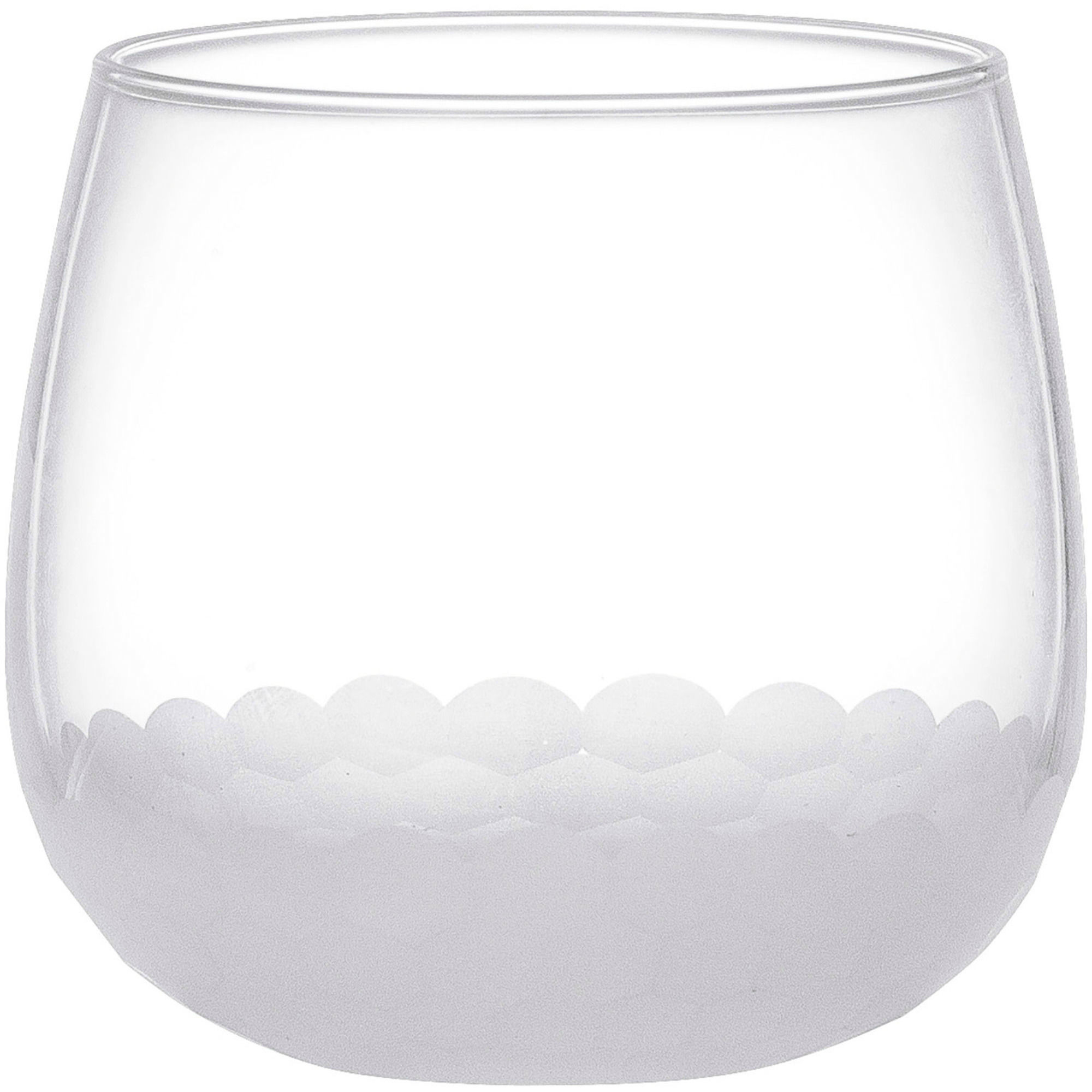 Glass 8 cm. klar