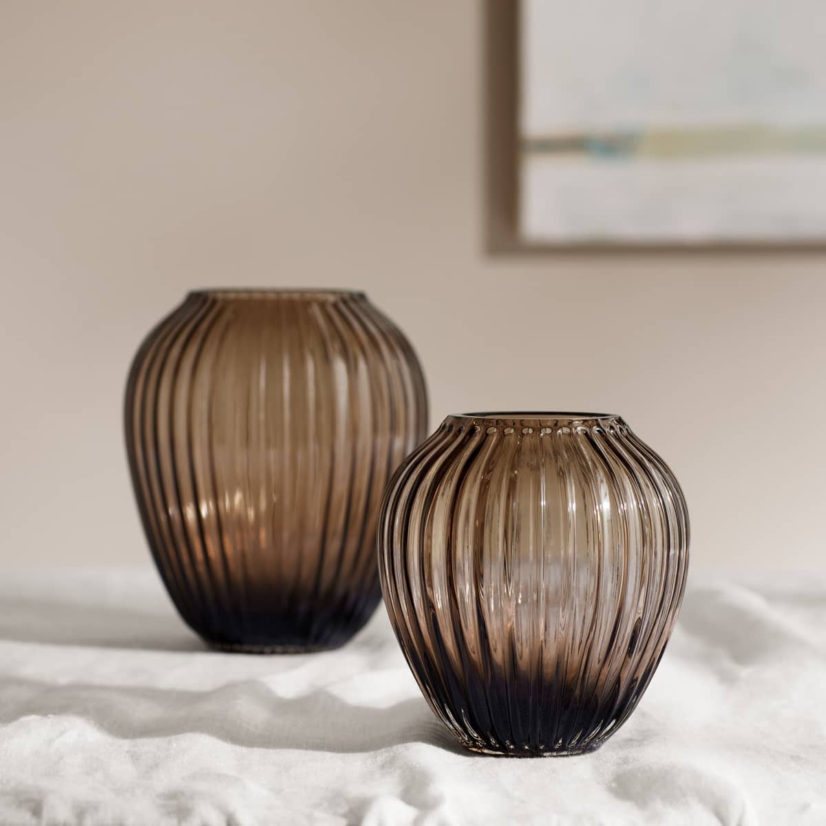Hammershøi vas,14 cm, valnöt
