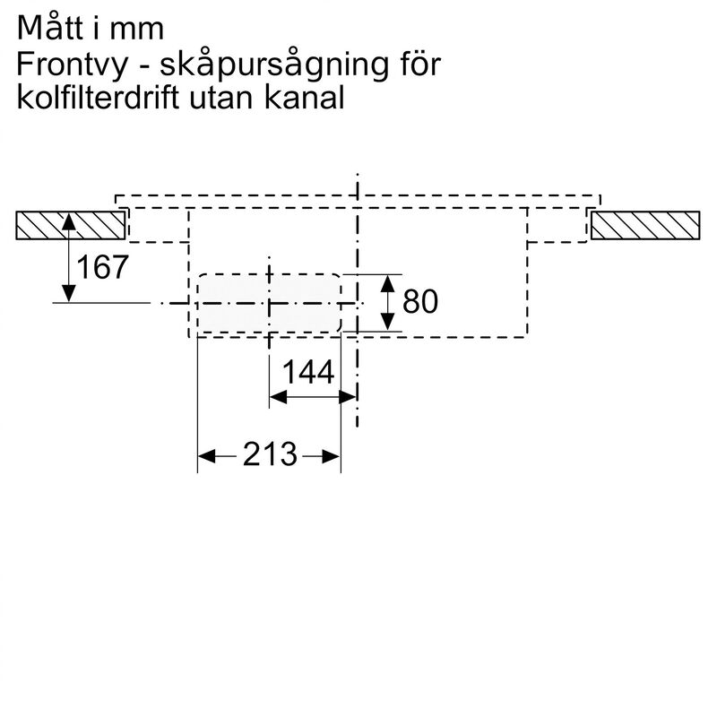 ED811BS16E iQ300 induktionshäll med integrerad fläktkåpa 80 cm