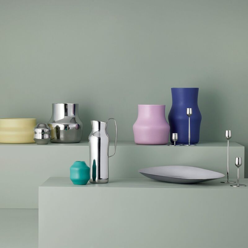 Dorotea karaffel 30 cm, polert stål