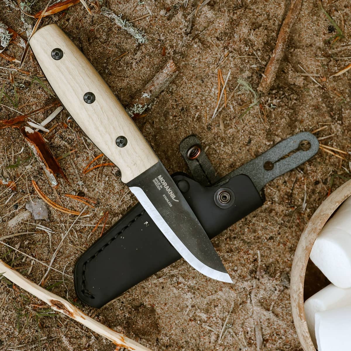 Finn BlackBlade (S) Ash Wood, friluftskniv