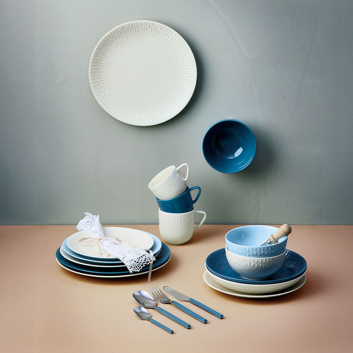 Confetti skål 14 cm, blueberry