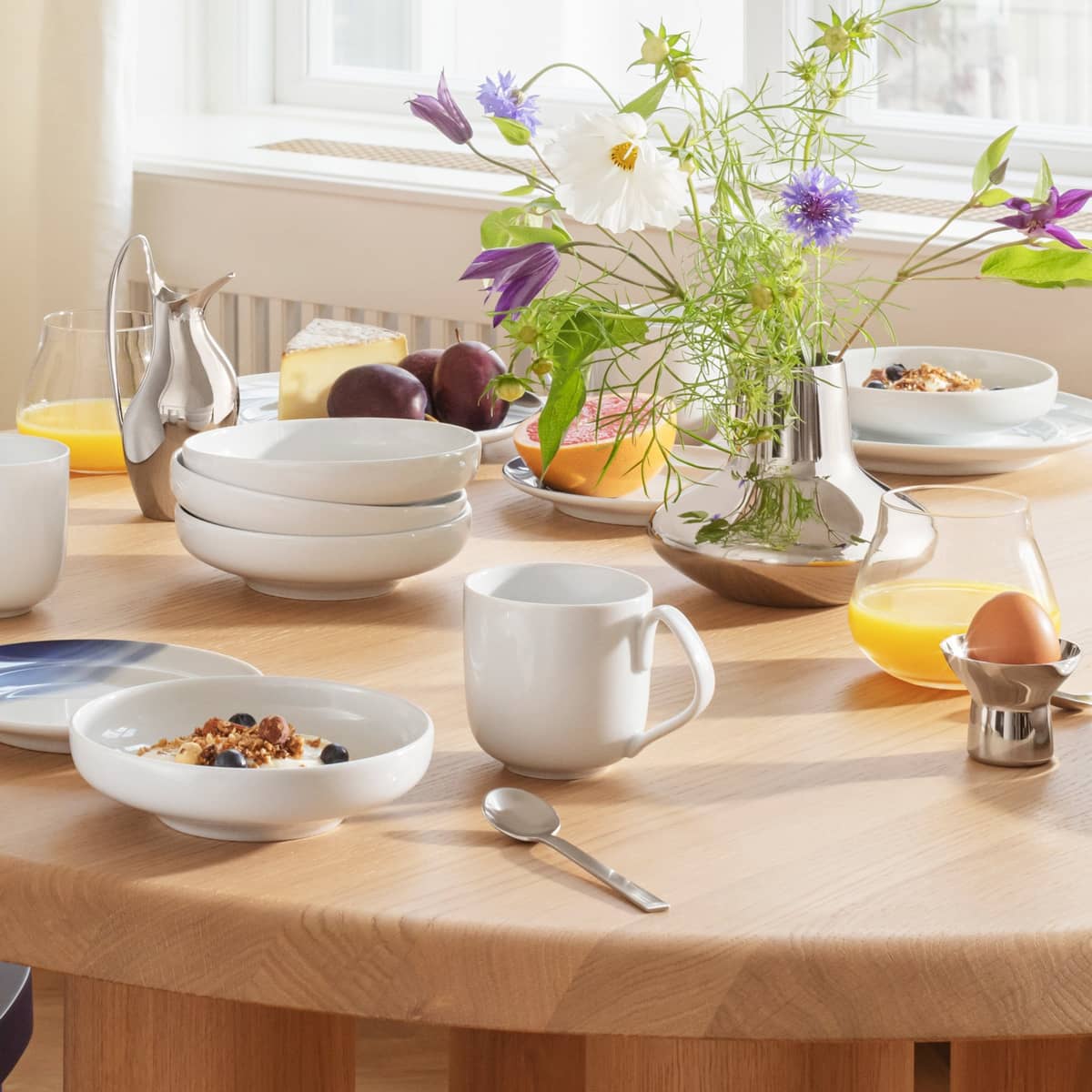 Koppel frukostskål 15 cm, vit