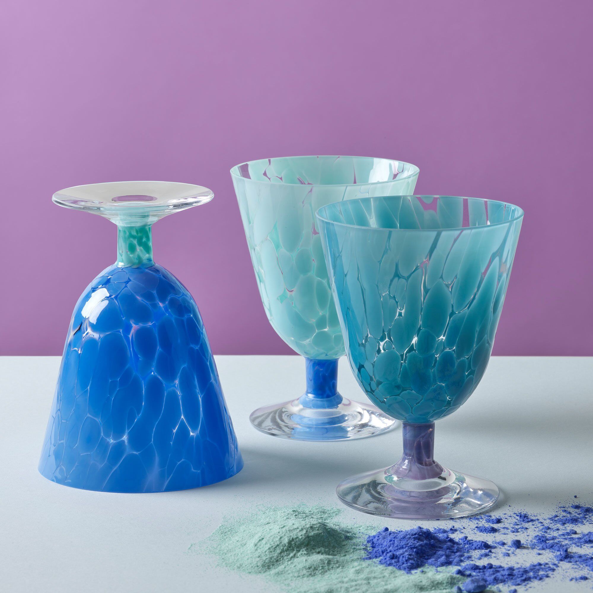 Alternativ bild 1 för Magnor - Jubalong Vinglass 26 cl Blå