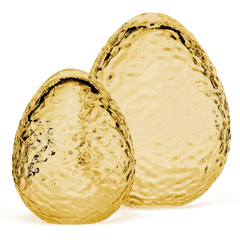 Gry æg påskepynt 16 cm, honey