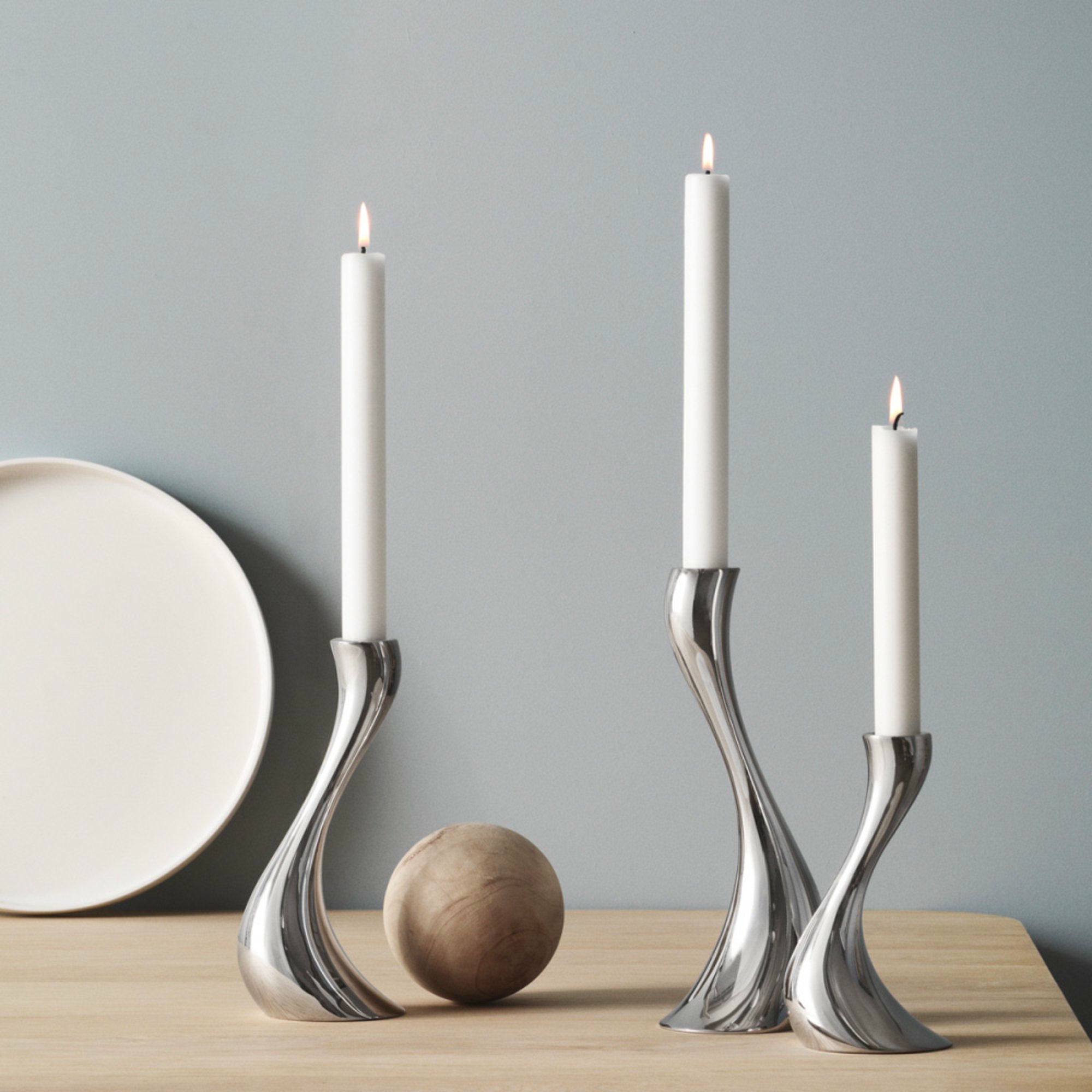Alternativ bild 1 för Georg Jensen COBRA Ljusstake 3-pack