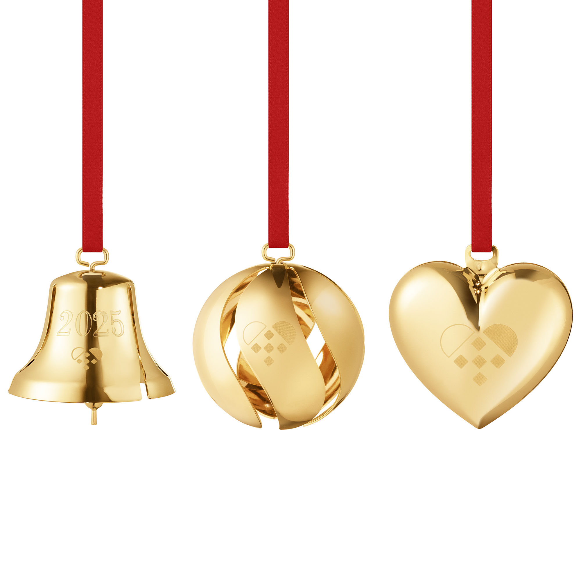 Georg Jensen CC 2025 Gavesett 3 deler, 18K gullbelagt