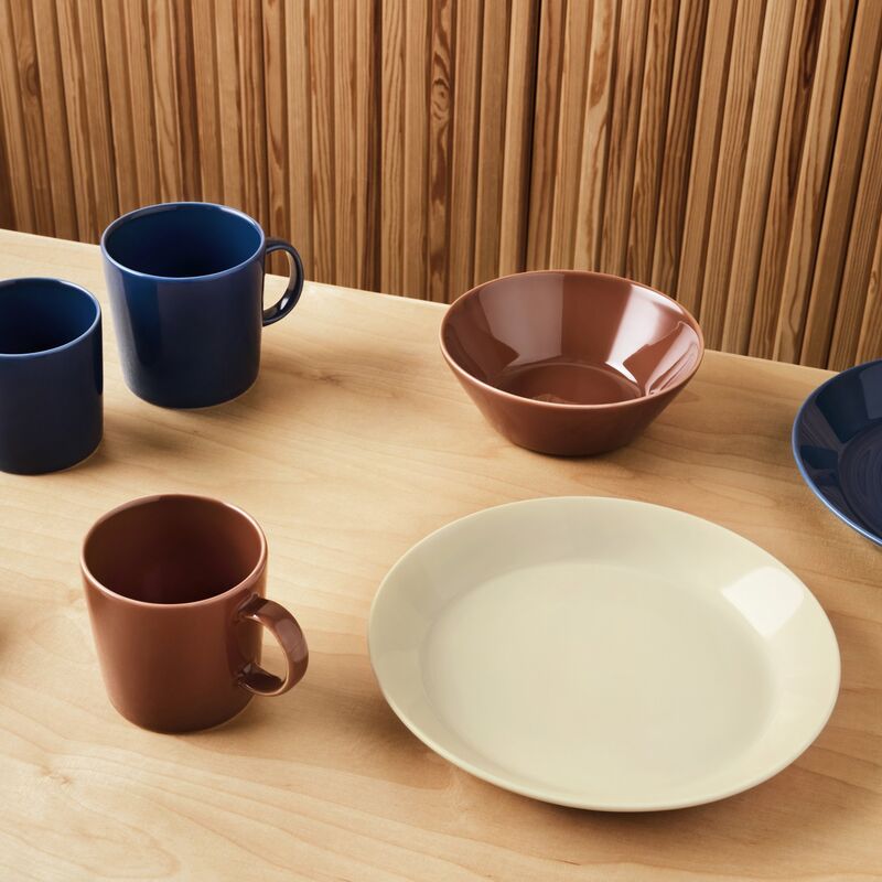 Teema lautanen, 23 cm, pellava