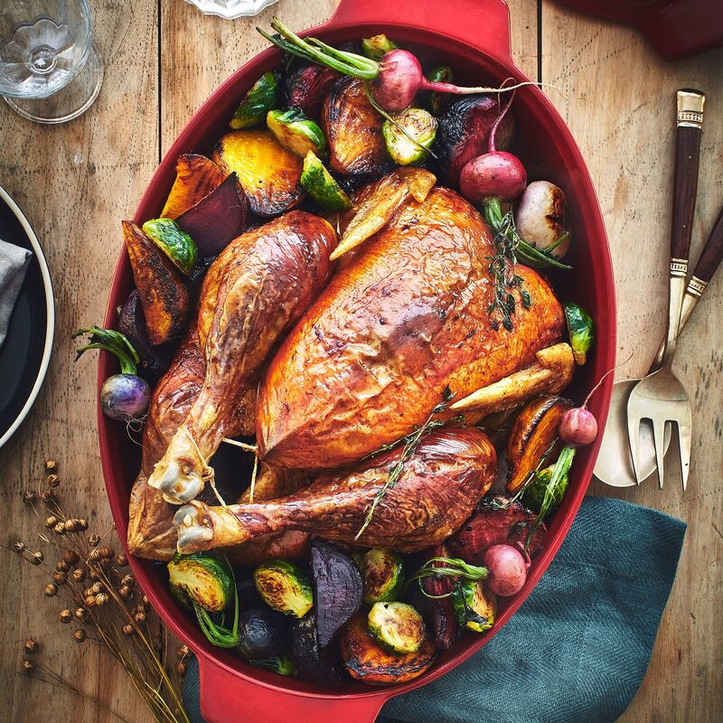 Stekegryte (L) 9 liter, rød