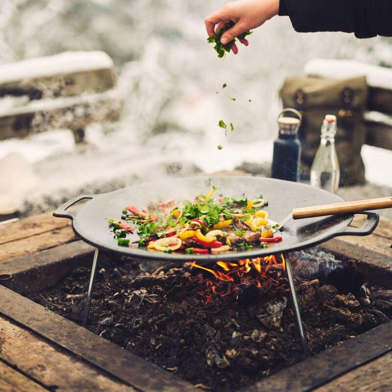 Stegeplade med ben, 58 cm.