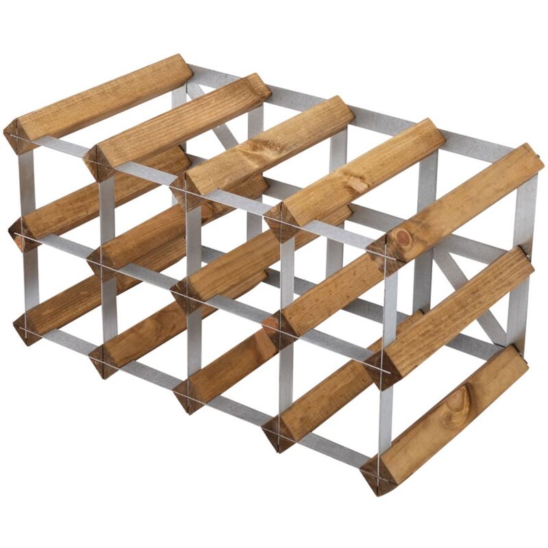 Vinreol Saml-Selv Lys Eg 12 flasker